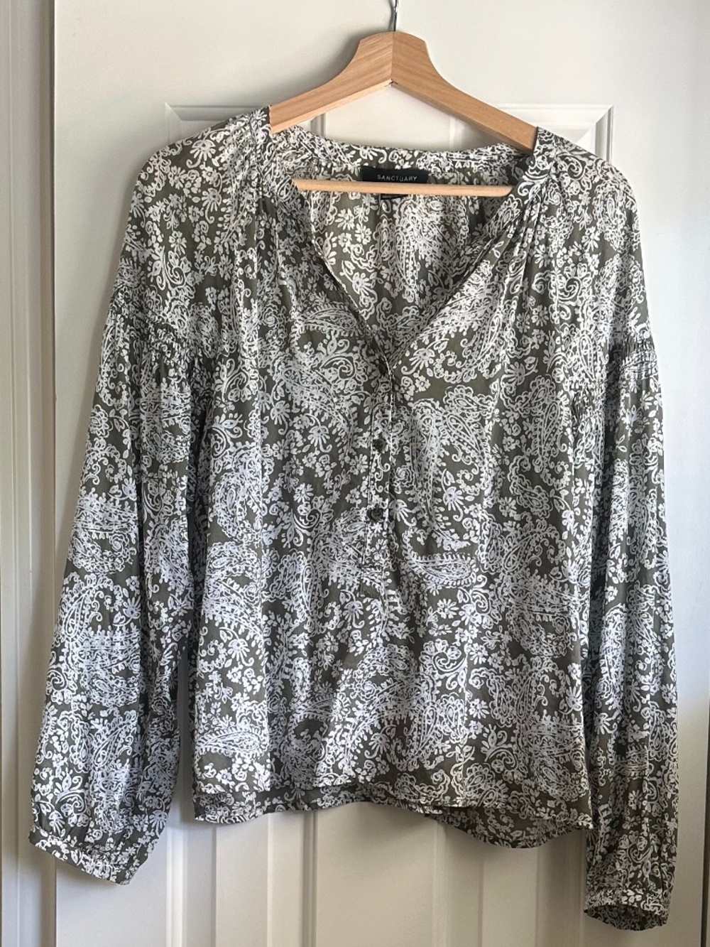 SANCTUARY Sunday's Best Blouse Adorned M